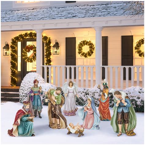 1-inches ; These <strong>nativity</strong> figurines are made from resin for it's fine sculpting and. . Costco outdoor nativity set 2022